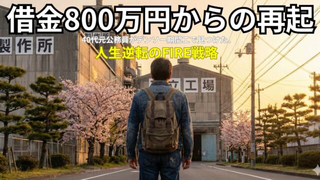 借金800万円を抱え、人生のどん底で途方に暮れる40代男性の後ろ姿。