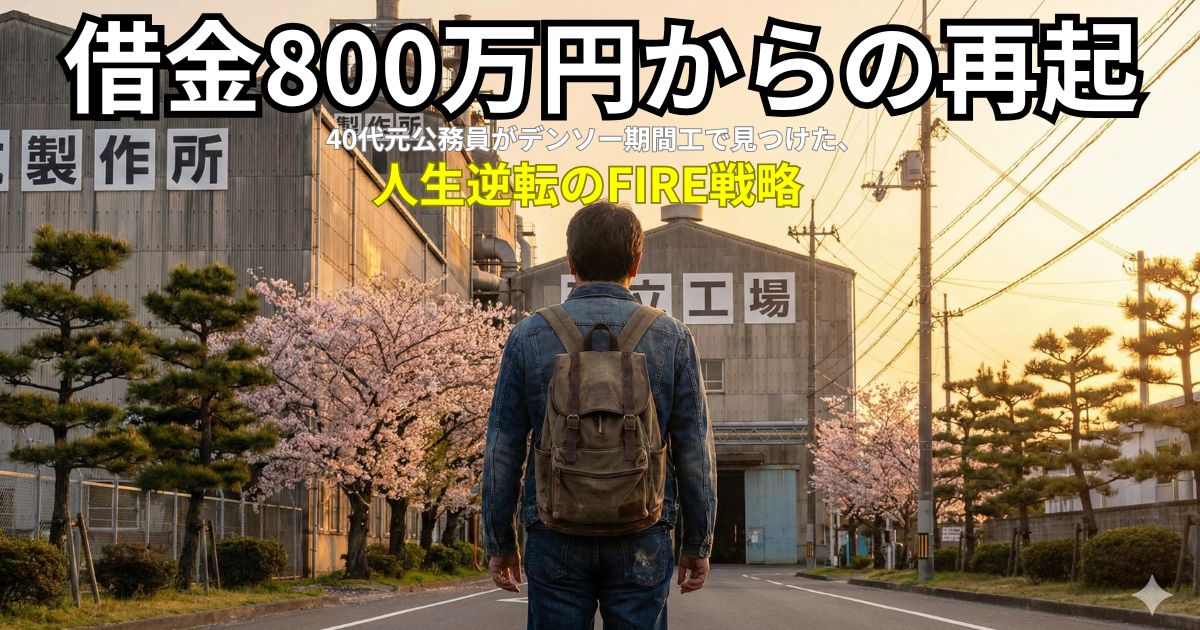 借金800万円を抱え、人生のどん底で途方に暮れる40代男性の後ろ姿。